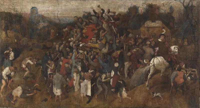 El vino de la fiesta de San Martin, Pieter Bruegel